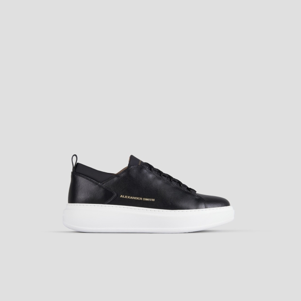 Sneakers Alexander Smith wembley uomo in morbida pelle nera - 1