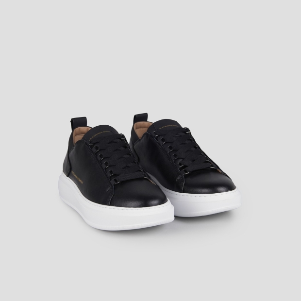 Sneakers Alexander Smith wembley uomo in morbida pelle nera - 3