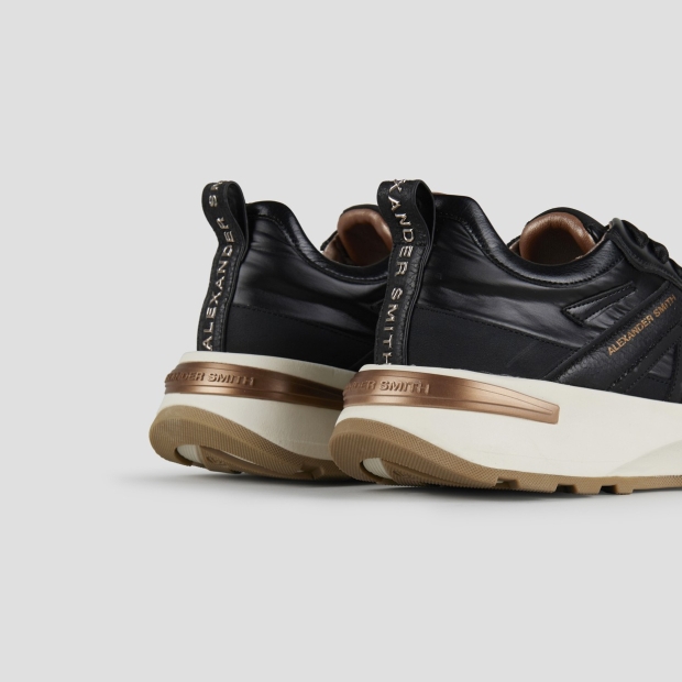 Sneakers Alexander Smith liverpool donna in nylon e laminato nero - 4