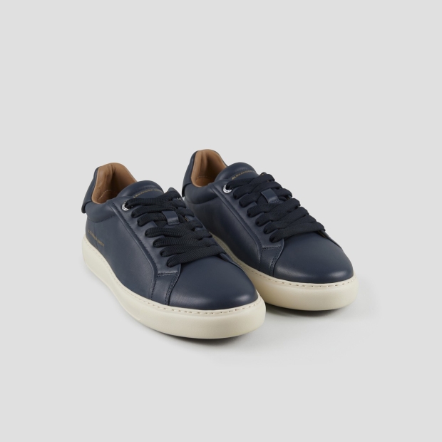 Sneakers Alexander Smith soho uomo in morbida pelle blu - 3