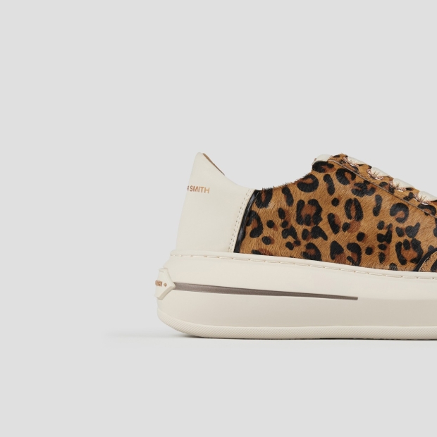 Sneakers Alexander Smith lancaster donna in cavallino maculato e tallone in pelle bianca - 2