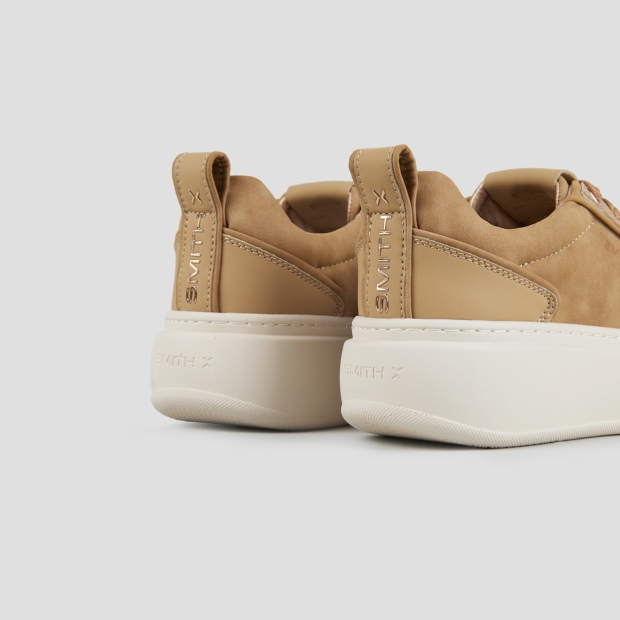 Sneakers Alexander Smith stone donna in marrone e tallone gommato - 4