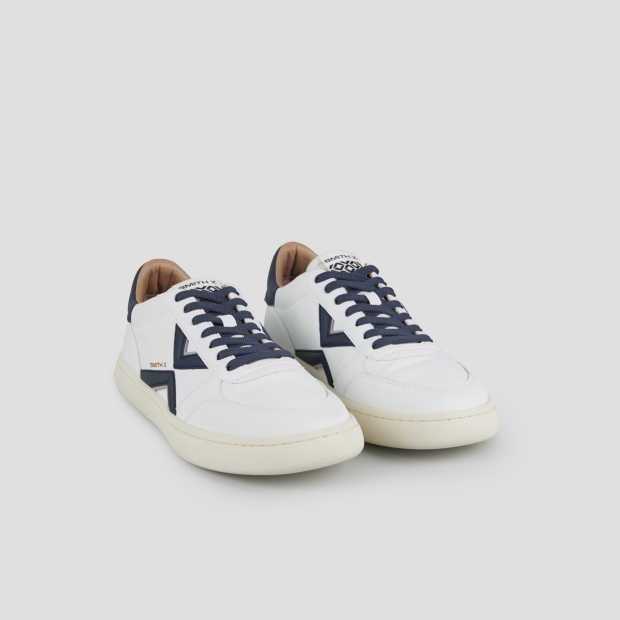 Sneakers Alexander Smith ocean uomo in bianco con logo laterale e tallone blu - 3