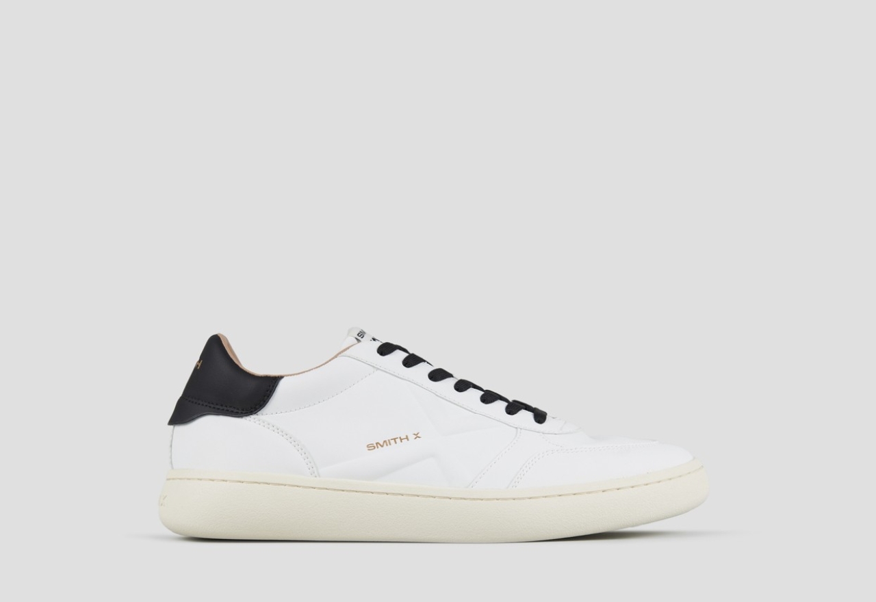 Sneakers Alexander Smith ocean uomo in bianco con tallone nero - 1