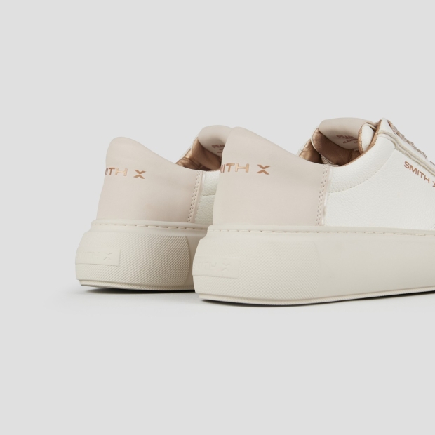 Sneakers Alexander Smith pearl donna in bianco e tallone crema - 4