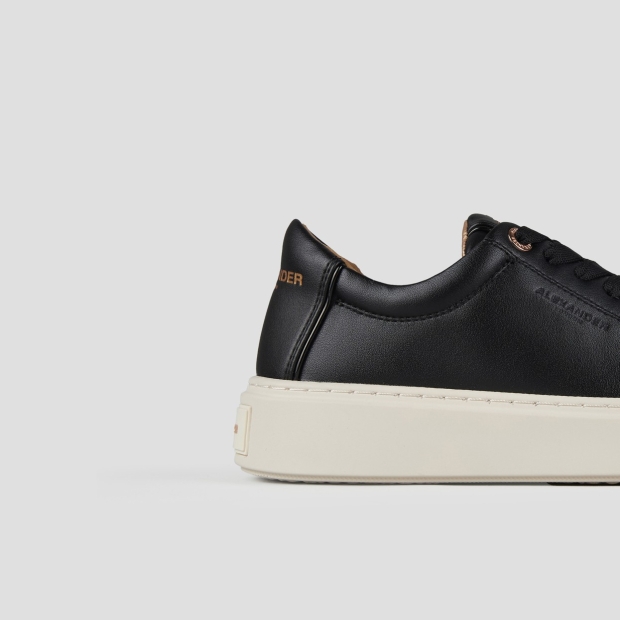 Sneakers Alexander Smith london donna in pelle liscia nera - 2