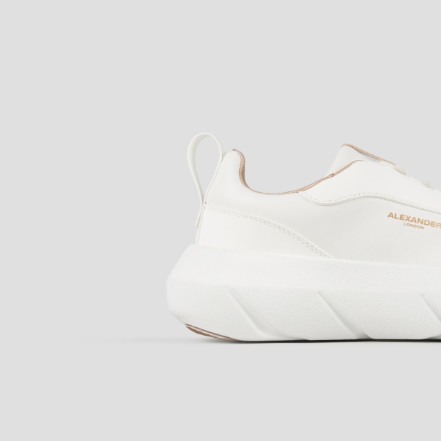 Sneakers Alexander Smith eclipse donna in nappa e gommato bianco - 2