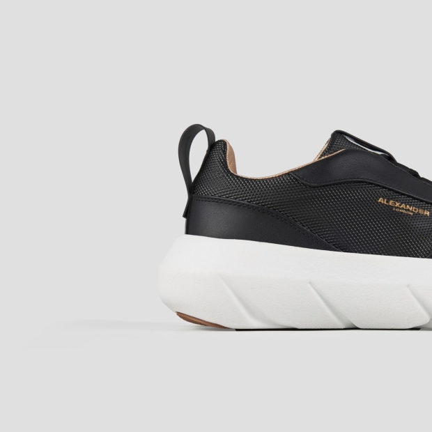 Sneakers Alexander Smith eclipse donna in pelle nera e tessuto tecnico - 2