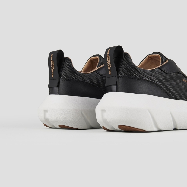 Sneakers Alexander Smith eclipse donna in pelle nera e tessuto tecnico - 4