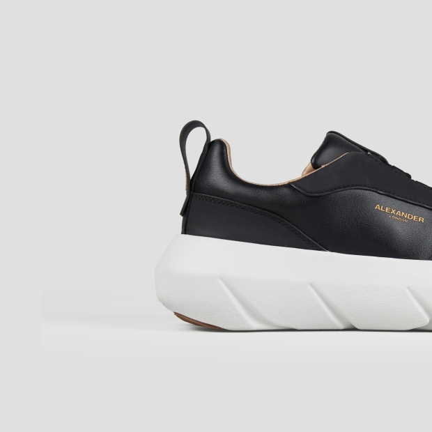 Sneakers Alexander Smith eclipse donna in nappa e gommato nero - 2