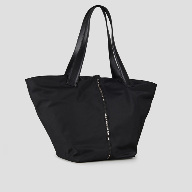 Sneakers Alexander Smith lauren large borsa a mano con tracolla in nylon nero - 3