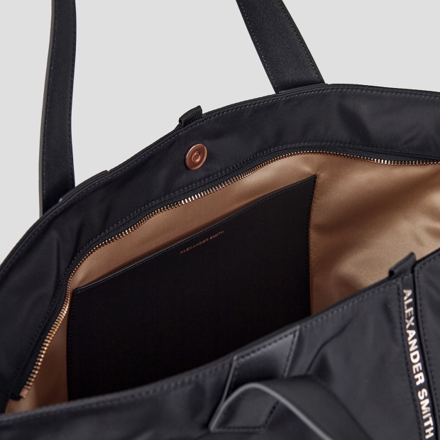 Sneakers Alexander Smith lauren large borsa a mano con tracolla in nylon nero - 6