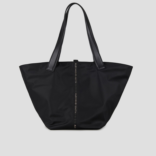 Sneakers Alexander Smith lauren large borsa a mano con tracolla in nylon nero - 4