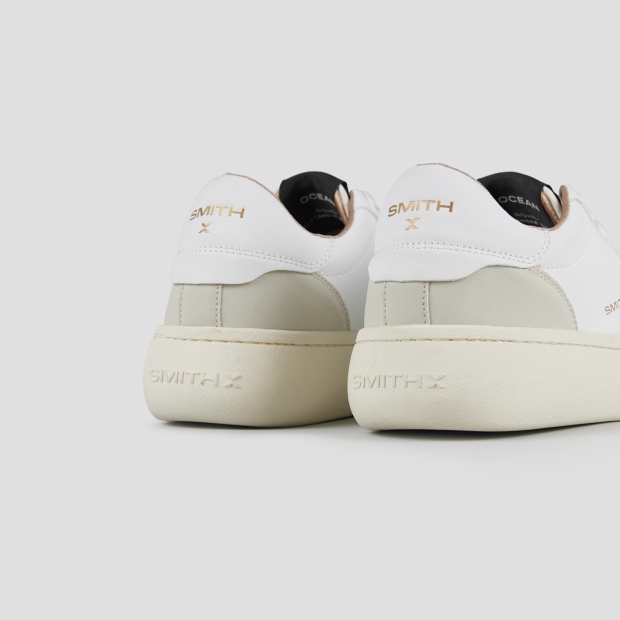 Sneakers Alexander Smith ocean donna in bianco e dettagli avorio - 4