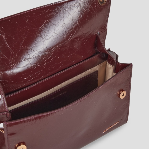 Sneakers Alexander Smith holly borsa a spalla con tracolla in pelle naplak bordeaux - 6