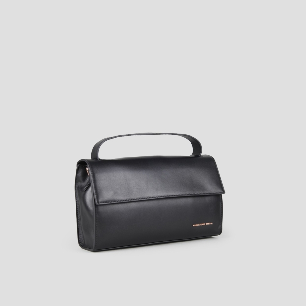 Sneakers Alexander Smith holly borsa a spalla con tracolla in pelle liscia nera - 3
