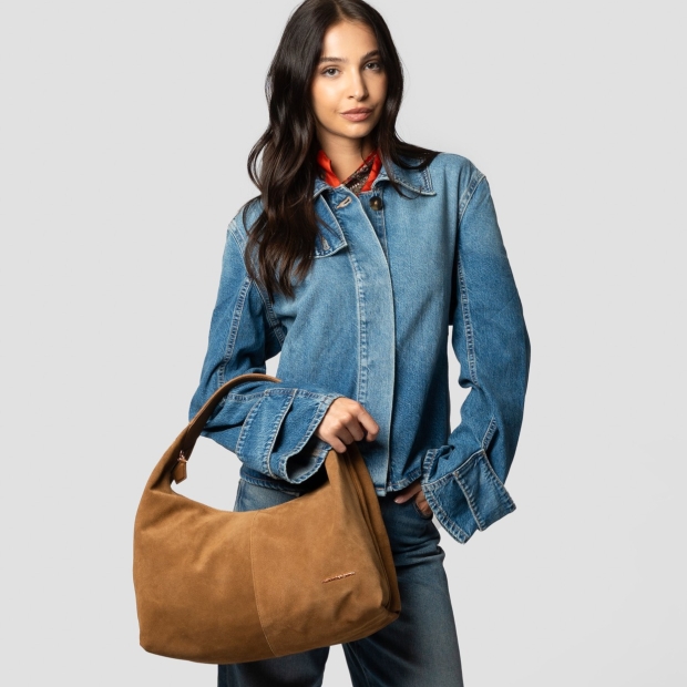 Sneakers Alexander Smith chloe borsa a spalla in suede marrone chiaro - 2