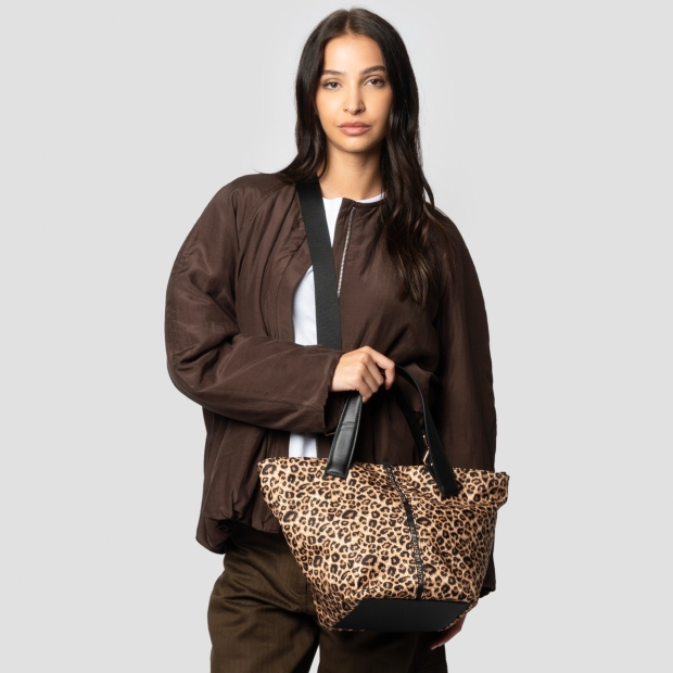 Sneakers Alexander Smith lauren medium borsa a mano con tracolla in nylon maculato - 2
