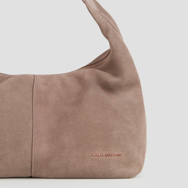 Sneakers Alexander Smith chloe borsa a spalla in suede avorio scuro - 5