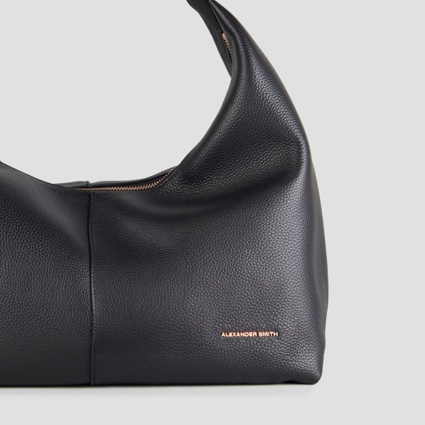 Sneakers Alexander Smith chloe borsa a spalla in pelle bottalata nera - 5