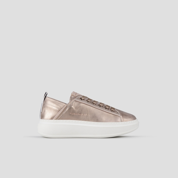 Sneakers Alexander Smith wembley donna in pelle laminata color nude - 1