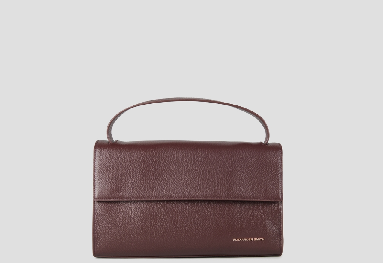 Sneakers Alexander Smith holly borsa a spalla con tracolla in pelle bottalata bordeaux - 1