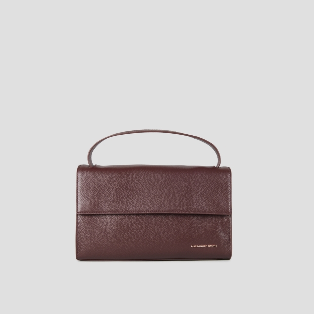 Sneakers Alexander Smith holly borsa a spalla con tracolla in pelle bottalata bordeaux - 1