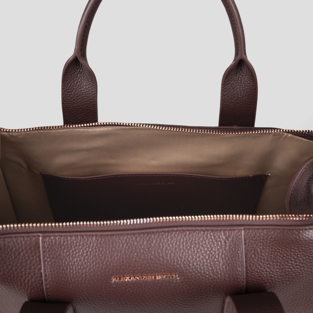 Sneakers Alexander Smith jane medium borsa a mano con tracolla in pelle bottalata bordeaux - 6