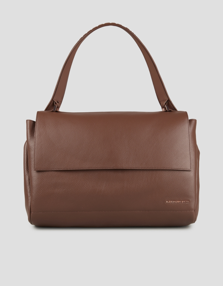 Sneakers Alexander Smith taylor borsa a spalla in pelle martellata marrone scuro - 1