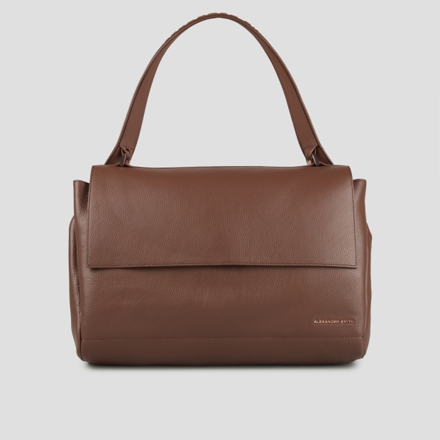 Sneakers Alexander Smith taylor borsa a spalla in pelle martellata marrone scuro - 1