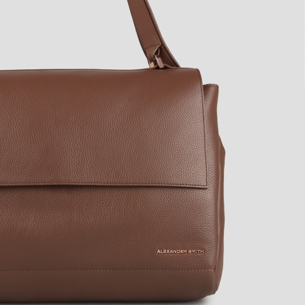 Sneakers Alexander Smith taylor borsa a spalla in pelle martellata marrone scuro - 4