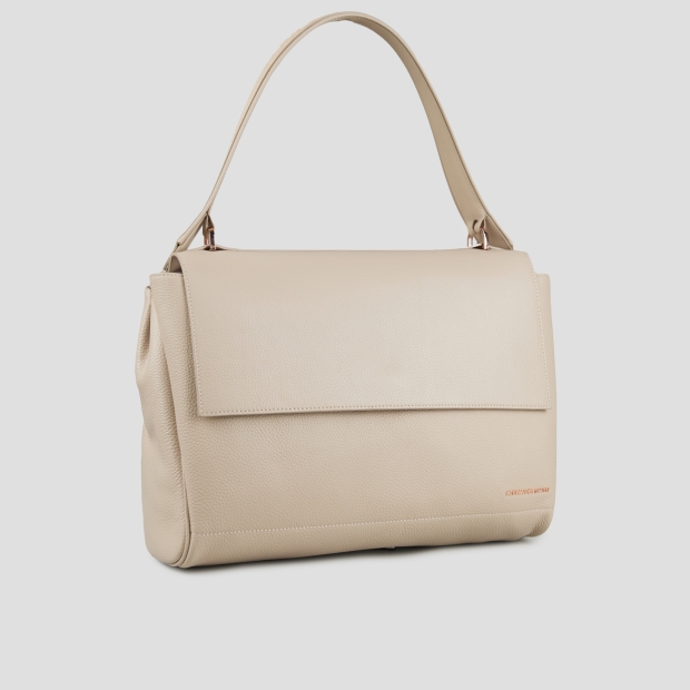 Sneakers Alexander Smith taylor borsa a spalla in pelle martellata avorio scuro - 2