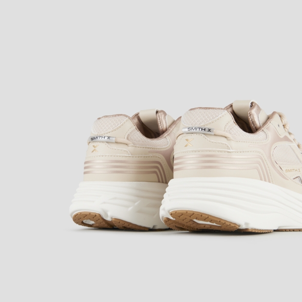 Sneakers Alexander Smith storm donna in pelle e tessuto tecnico beige - 4