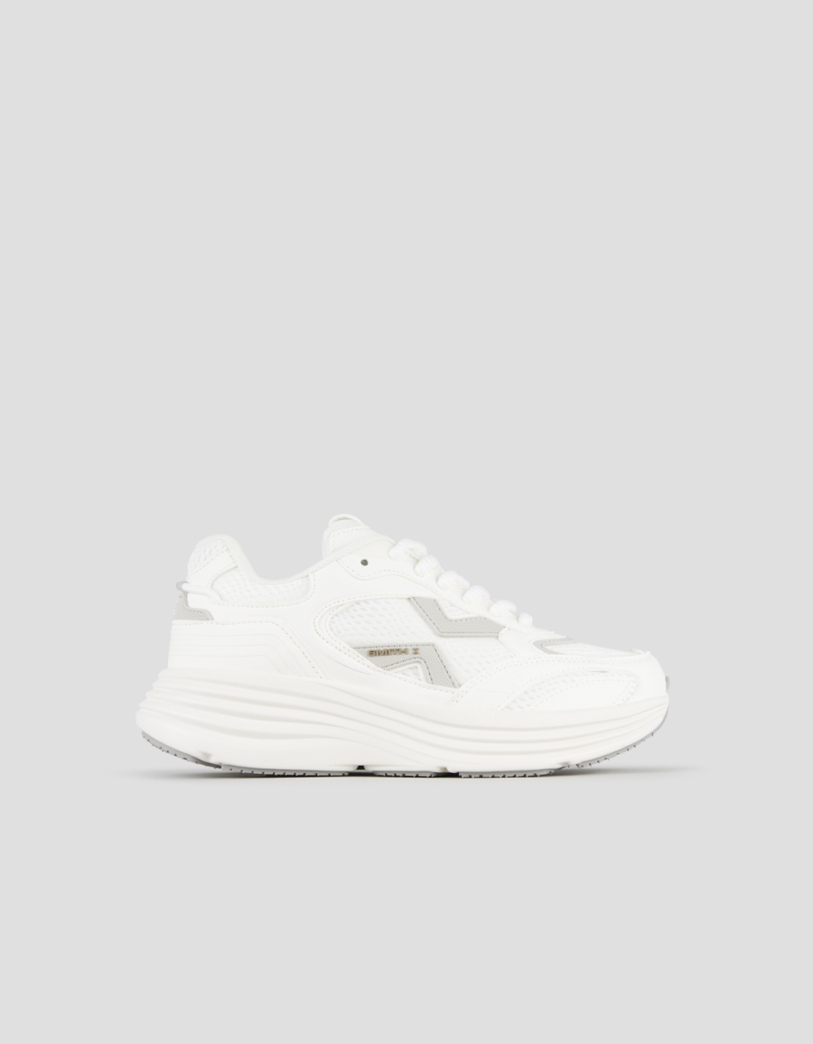 Sneakers Alexander Smith storm donna in pelle e tessuto tecnico in bianco - 1