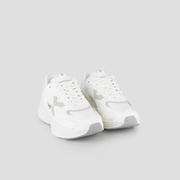 Sneakers Alexander Smith storm donna in pelle e tessuto tecnico in bianco - 3