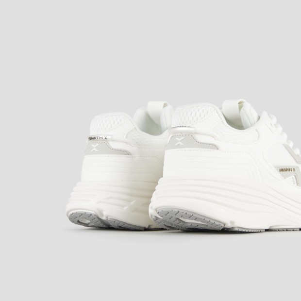 Sneakers Alexander Smith storm donna in pelle e tessuto tecnico in bianco - 4