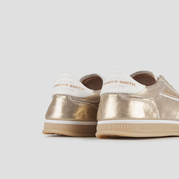 Sneakers Alexander Smith thames donna in pelle laminata oro - 4