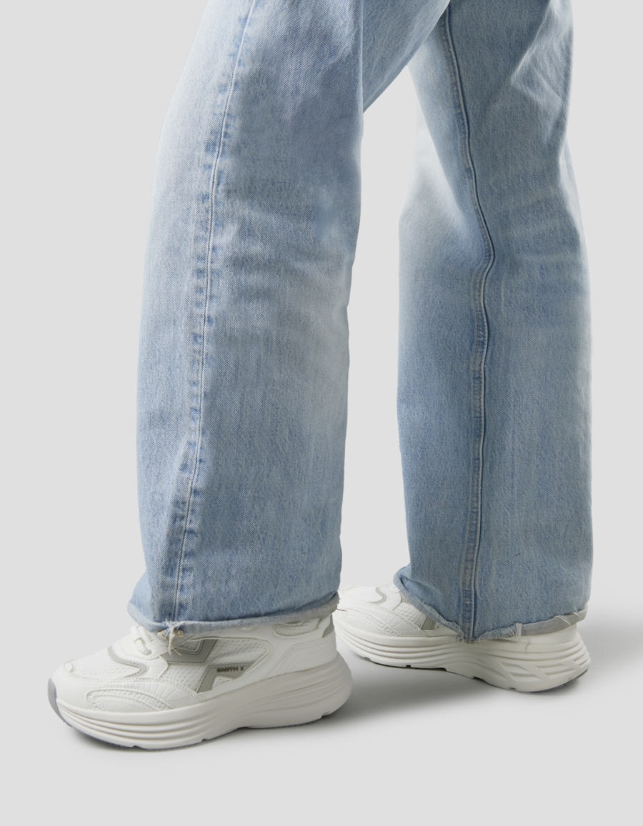 Sneakers Alexander Smith storm donna in pelle e tessuto tecnico in bianco - 2