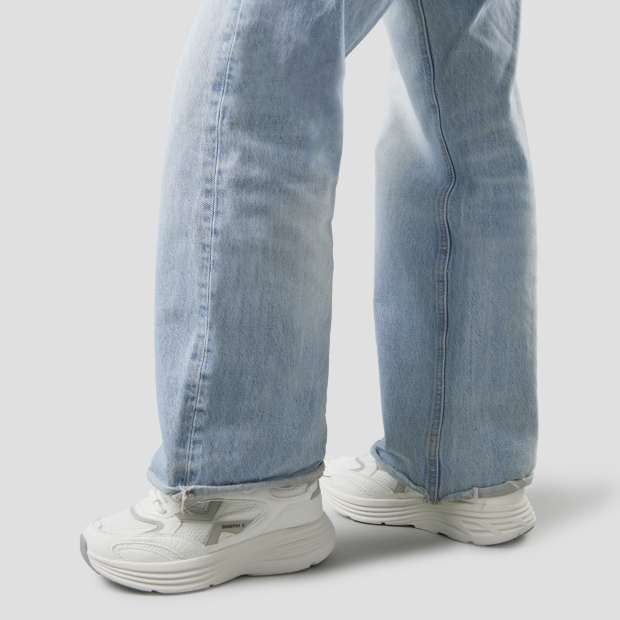 Sneakers Alexander Smith storm donna in pelle e tessuto tecnico in bianco - 2