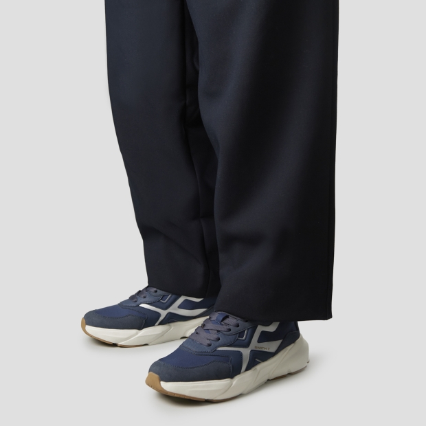 Sneakers Alexander Smith horizon uomo in blu con dettagli in suede e inserti in rip-stop - 2