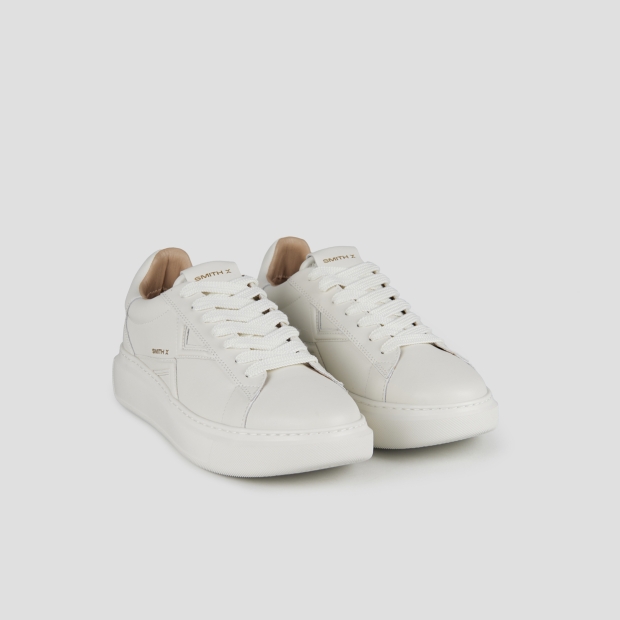 Sneakers Alexander Smith college uomo in pelle bianca - 4