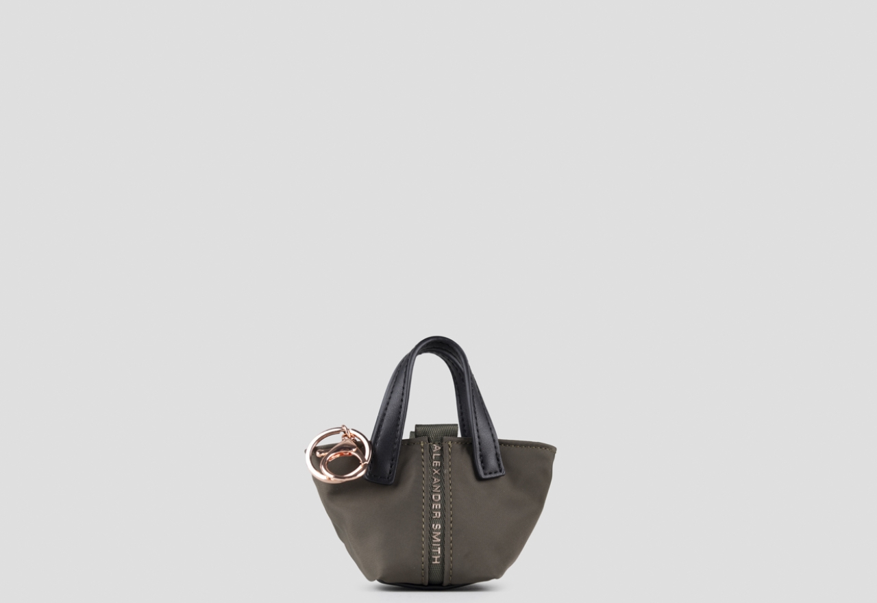 Sneakers Alexander Smith mini lauren in nylon verde militare - 1