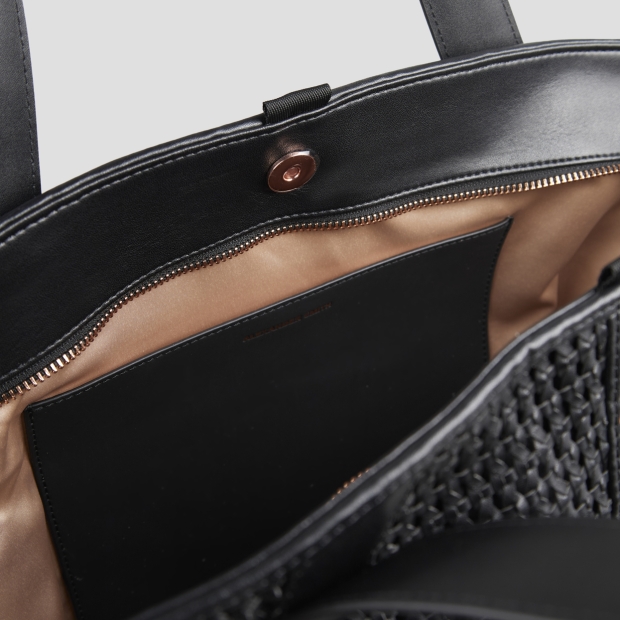 Sneakers Alexander Smith lauren large borsa a spalla in intrecciato nero - 4