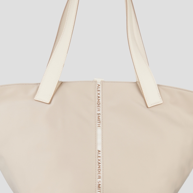 Sneakers Alexander Smith lauren large borsa a spalla in nylon avorio - 5