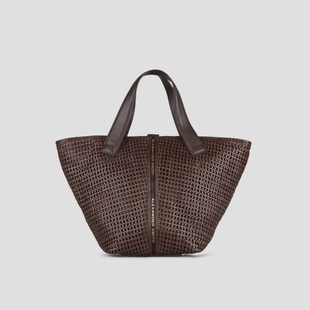 Sneakers Alexander Smith lauren medium borsa a mano con tracolla in intrecciato marrone - 3