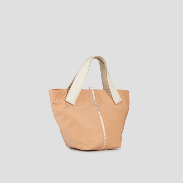 Sneakers Alexander Smith lauren small borsa a mano con tracolla in nylon pesca - 2