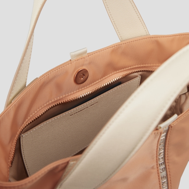 Sneakers Alexander Smith lauren small borsa a mano con tracolla in nylon pesca - 4