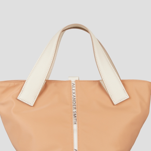 Sneakers Alexander Smith lauren small borsa a mano con tracolla in nylon pesca - 5