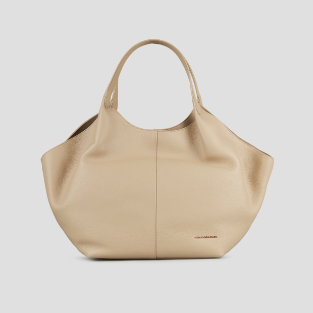 Sneakers Alexander Smith rachel large borsa a spalla in pelle bottalata cammello - 3