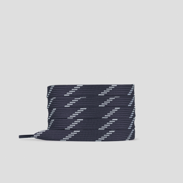 Sneakers Alexander Smith laccio piatto blu con tratteggio bianco da donna - 1